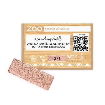 Ricarica Ombretto rettangolo 271 Rame Rosa - Zao Make-up