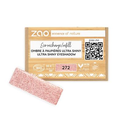 Ricarica Ombretto rettangolo 272 Rosa fata- Zao Make-up