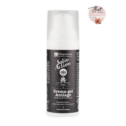Crema-Gel viso uomo Antiage Sativ Action Linea Uomo - 50 ml - La Saponaria