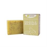 Sapone artigianale Mandorla e Zenzero con effetto scrub -100 ml - La Saponaria