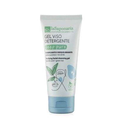 Deep Pure - Gel detergente viso purificante  -100 ml - La Saponaria