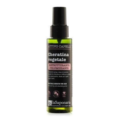 Cheratina Vegetale - Attivo spray capelli ristrutturante - 100 ml  - La Saponaria