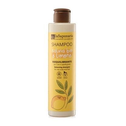 Shampoo riequilibrante Salvia Bio e Limone - 200 ml - La Saponaria