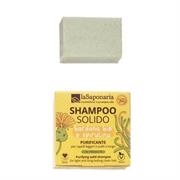 Shampoo solido purificante - Bardana Bio e Spirulina - 50 gr - La Saponaria