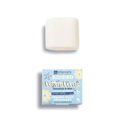 Biodeo Solido Cotton Cloud - neutro 40 gr - La Saponaria