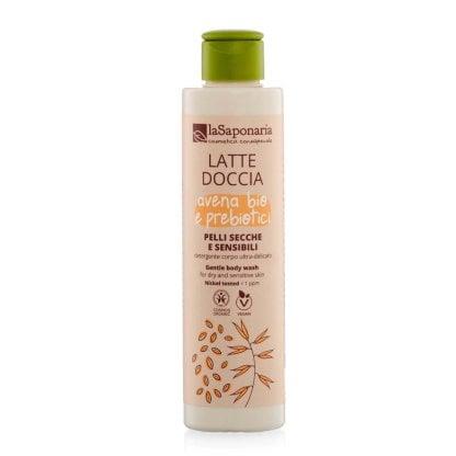 Latte doccia pelli secche e sensibili avena e prebiotici - 200 ml - La Saponaria