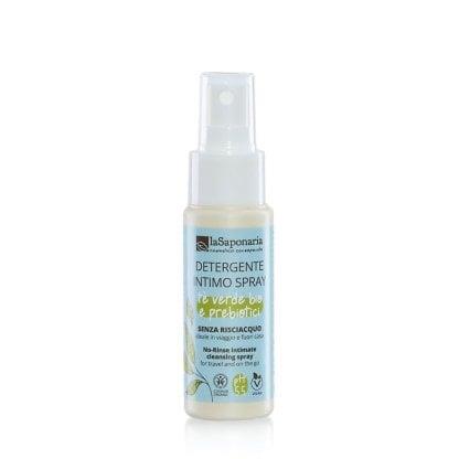 Detergente intimo spray senza risciacquo Tè Verde & Prebiotici - 50 ml - La Saponaria