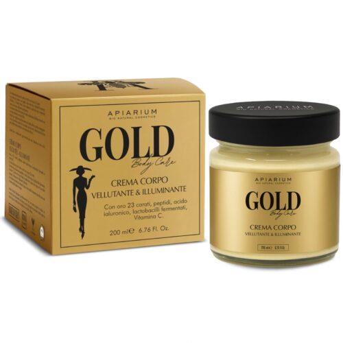 Crema corpo vellutante Gold 200 ml - Apiarium