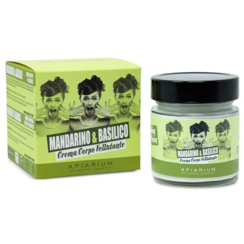 Crema corpo vellutante Mandarino e Basilico 200 ml - Apiarium