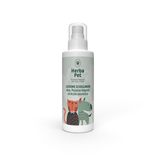 Lozione scioglinodi Aloe, Proteine
										Vegetali ed Acido Ialuronico - 100 ml - Herba Pet
