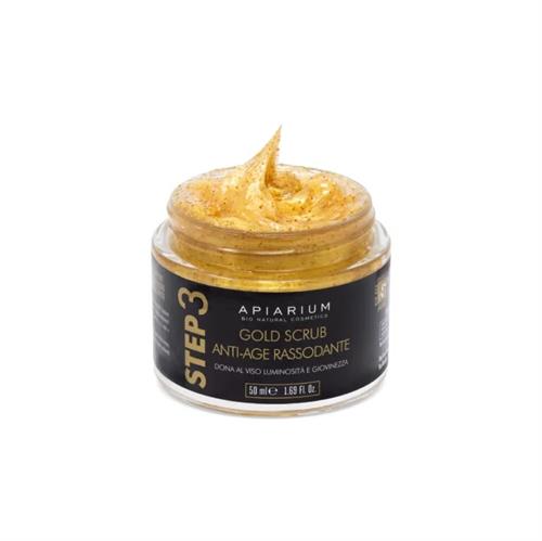 Gold Scrub viso, rassodante anti age - Step 3 - 50 ml - Apiarium