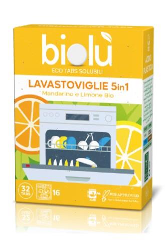 Biolù - Eco Tabs lavastoviglie 5in1 - 32 Tabs