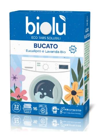 Biolù - Eco Tabs Bucato  - 32 Tabs