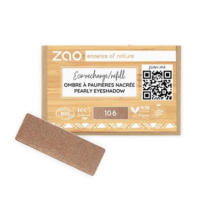 Ricarica Ombretto rettangolo 106 Bronzo - Zao Make-up