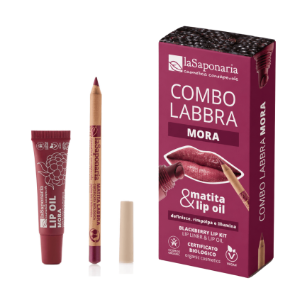 Make-up Combo MORA: labbra lip oil + matita  - LaSaponaria