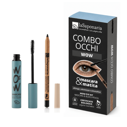 Make-up Combo WOW: mascara + matita nera  - LaSaponaria