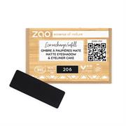 Ricarica Ombretto rettangolo 206 Nero-eyeliner cake - Zao Make-up