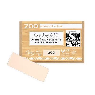 Ricarica Ombretto rettangolo 202 Marrone beige - Zao Make-up